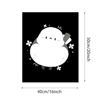 Amazon.co.jp: シマエナガ 鳥柄 数字キットによる絵画 デジタル